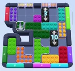 Color Block Jam level 841 / 1440 / 1739: screenshot of the board