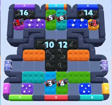 Color Block Jam level 797: screenshot of the board