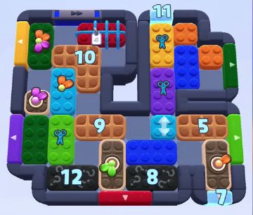 Color Block Jam level 1272 / 2193: screenshot of the board