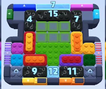 Color Block Jam level 728 / 734: screenshot of the board