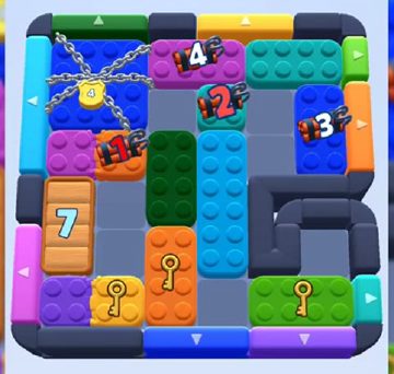 Color Block Jam level 809 / 1743: screenshot of the board