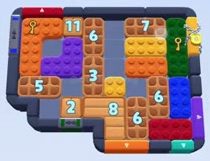 Color Block Jam level: screenshot of the board