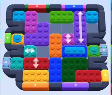 Color Block Jam level 611 / 1519: screenshot of the board