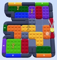 Color Block Jam level 1396 / 1386 / 1389: screenshot of the board