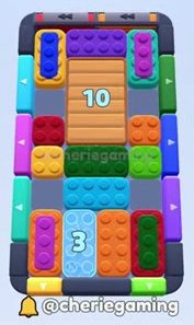 Color Block Jam level 398: screenshot of the board