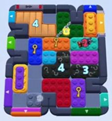 Color Block Jam level: screenshot of the board