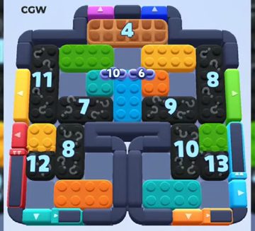 Color Block Jam level 912 / 1825: screenshot of the board
