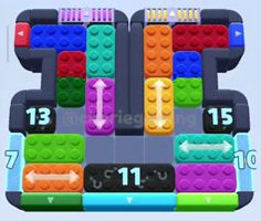 Color Block Jam level 771 / 770: screenshot of the board