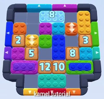 Color Block Jam level 309 / 441 / 697 / 1147: screenshot of the board