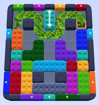 Color Block Jam level 1572 / 1567: screenshot of the board