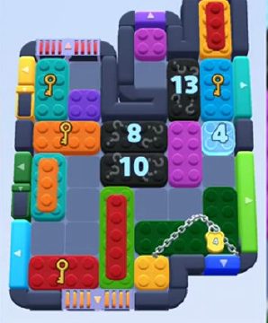 Color Block Jam level 709 / 745: screenshot of the board