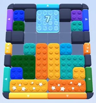 Color Block Jam level 163 / 1001 / 1674: screenshot of the board