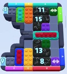 Color Block Jam level 882 / 883 / 1785: screenshot of the board