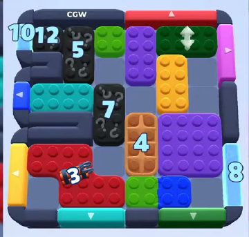 Color Block Jam level 904 / 903 / 1804: screenshot of the board