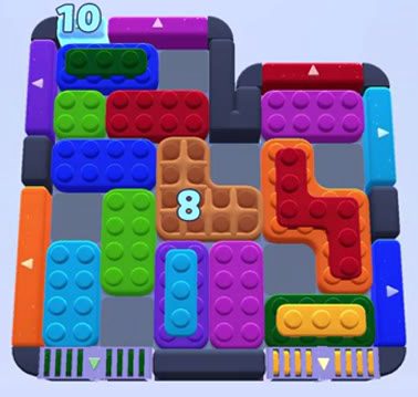 Color Block Jam level 1512 / 1523: screenshot of the board