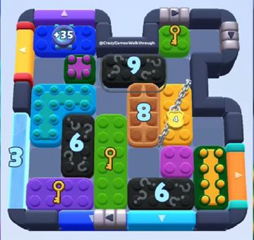 Color Block Jam level 1121 / 1122 / 2023: screenshot of the board