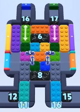 Color Block Jam level 803 / 1415: screenshot of the board