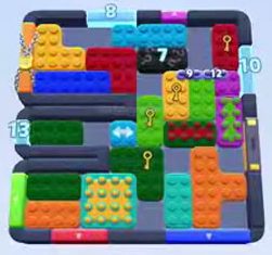 Color Block Jam level 1304 / 1305 / 1316 / 2211: screenshot of the board