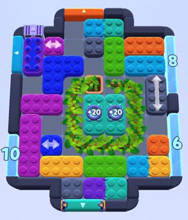 Color Block Jam level 1576 / 1573 / 1574 / 1579: screenshot of the board