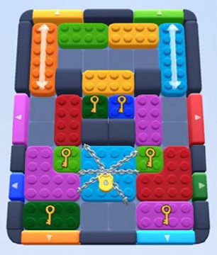 Color Block Jam level 267 / 655 / 1105: screenshot of the board