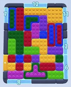Color Block Jam level: screenshot of the board