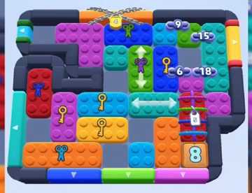 Color Block Jam level 643 / 1601: screenshot of the board