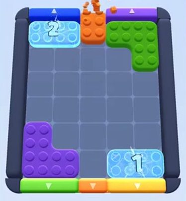 Color Block Jam level 25: screenshot of the board