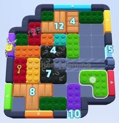 Color Block Jam level: screenshot of the board