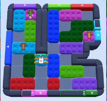 Color Block Jam level 712 / 730: screenshot of the board