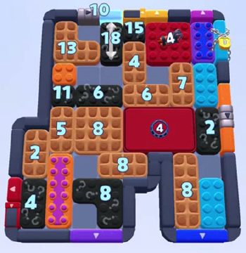 Color Block Jam level 1436 / 1440 / 2345: screenshot of the board