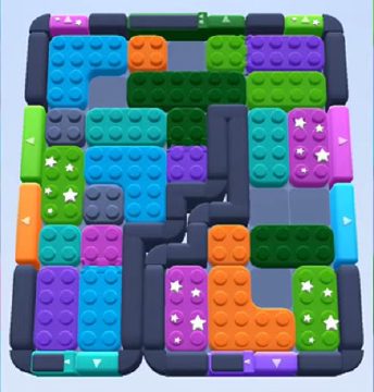 Color Block Jam level 616 / 1505: screenshot of the board