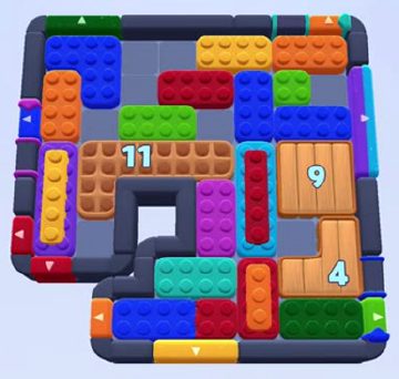 Color Block Jam level 1571 / 1568 / 1573 / 1578: screenshot of the board