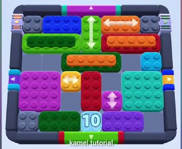 Color Block Jam level 410 / 804 / 1304: screenshot of the board