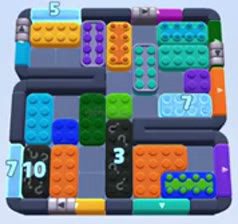 Color Block Jam level 1165 / 1385 / 1388 / 1394 / 1395 / 2066: screenshot of the board