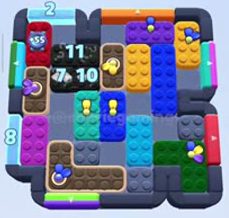 Color Block Jam level 1208 / 2151: screenshot of the board
