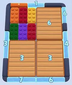 Color Block Jam level: screenshot of the board
