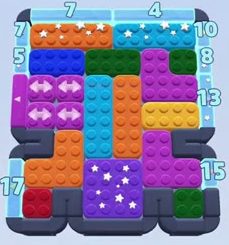 Color Block Jam level: screenshot of the board