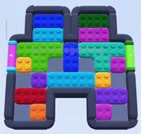 Color Block Jam level 405 / 799 / 1299: screenshot of the board