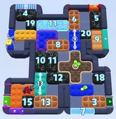 Color Block Jam level 1610 / 2521: screenshot of the board