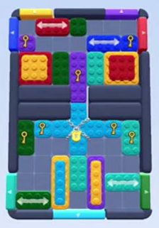 Color Block Jam level 81 / 404 / 869 / 1475: screenshot of the board