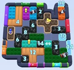 Color Block Jam level 1246 / 2152: screenshot of the board
