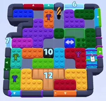 Color Block Jam level 1482 / 1475 / 1478 / 1479 / 1485: screenshot of the board