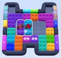 Color Block Jam level 836 / 1737: screenshot of the board