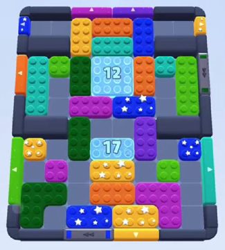 Color Block Jam level 247 / 635 / 1085: screenshot of the board