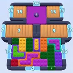 Color Block Jam level 1643 / 1692 / 2624: screenshot of the board