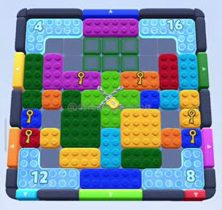 Color Block Jam level 131 / 519 / 969 / 1586: screenshot of the board