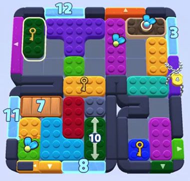 Color Block Jam level 1522 / 1530 / 1531: screenshot of the board