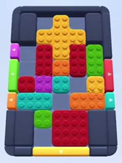Color Block Jam level 76: screenshot of the board