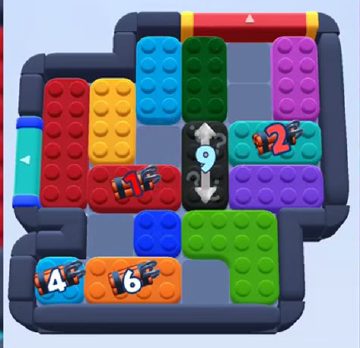 Color Block Jam level 773: screenshot of the board