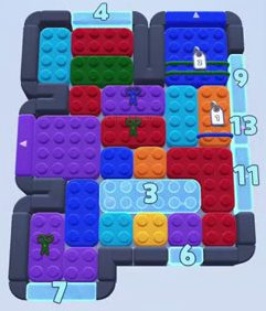 Color Block Jam level: screenshot of the board